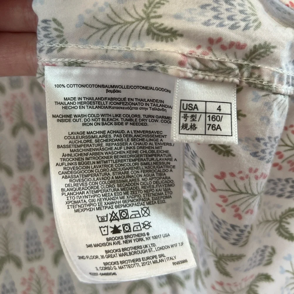 Brooks Brothers Floral Patterned Button-Up Shirt 4 - Picture 5 of 8
